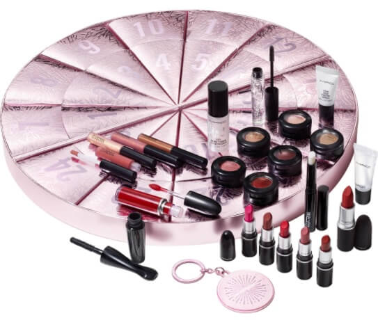 Produtos maquilhagem cosmética calendário advento MAC